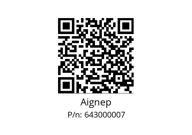   Aignep 643000007