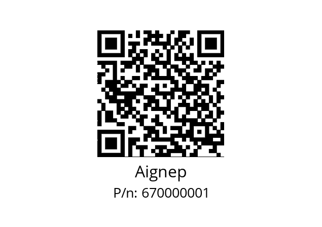   Aignep 670000001