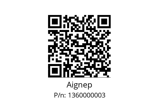   Aignep 1360000003