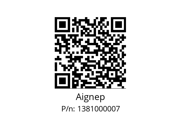   Aignep 1381000007