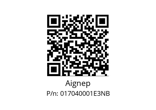   Aignep 017040001E3NB