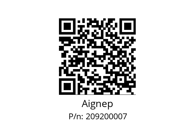   Aignep 209200007