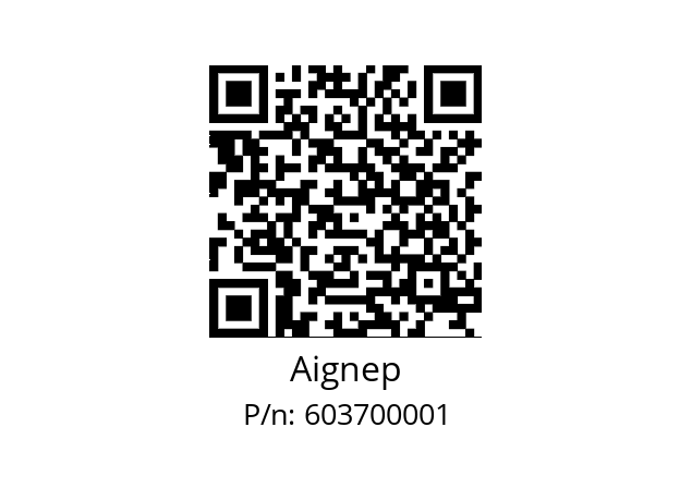   Aignep 603700001