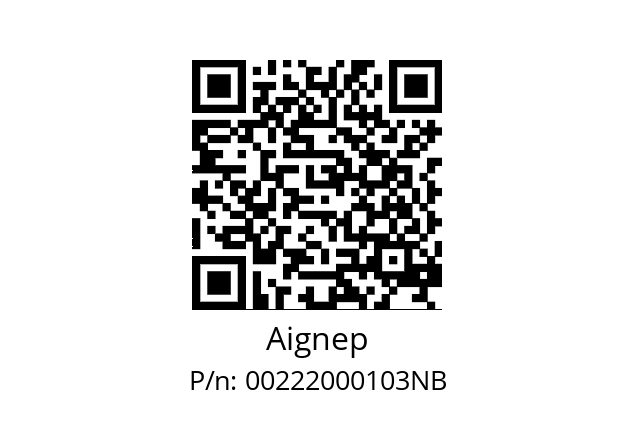   Aignep 00222000103NB