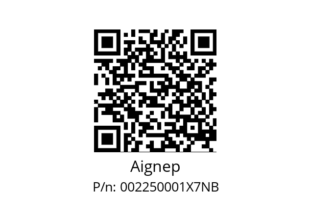   Aignep 002250001X7NB