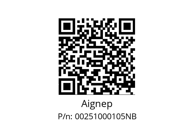   Aignep 00251000105NB