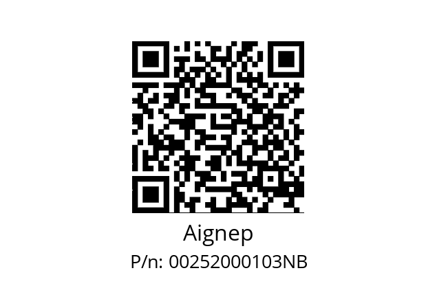   Aignep 00252000103NB