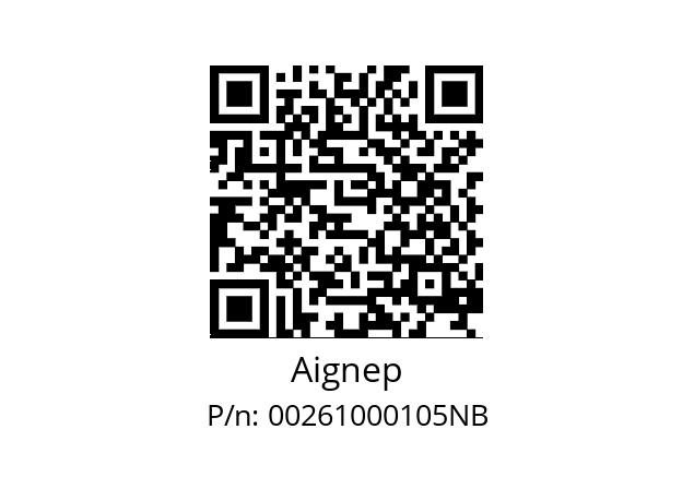   Aignep 00261000105NB