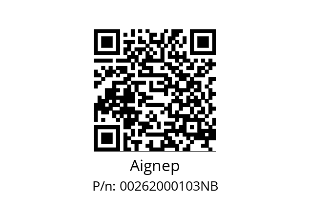   Aignep 00262000103NB