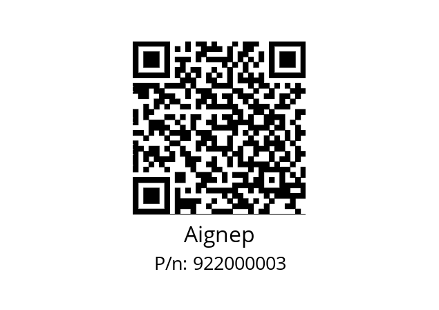   Aignep 922000003