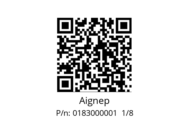   Aignep 0183000001  1/8