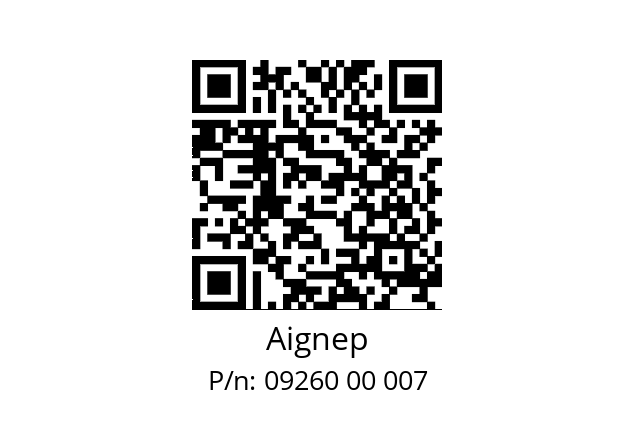   Aignep 09260 00 007