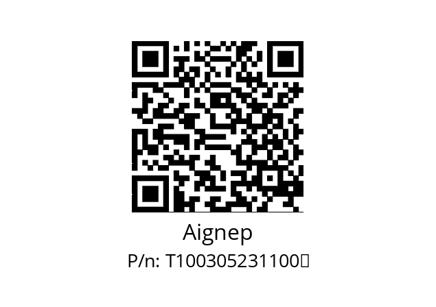   Aignep T100305231100	