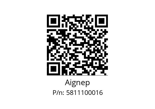   Aignep 5811100016