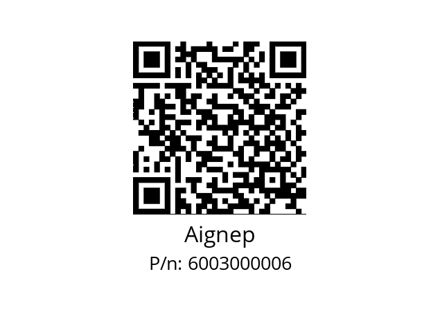   Aignep 6003000006