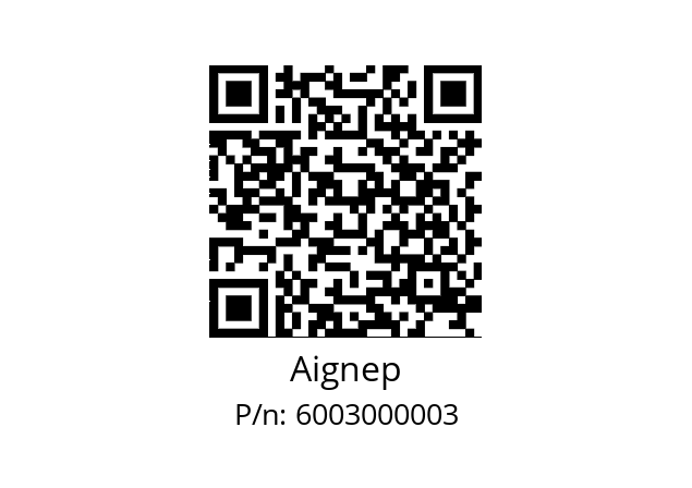   Aignep 6003000003