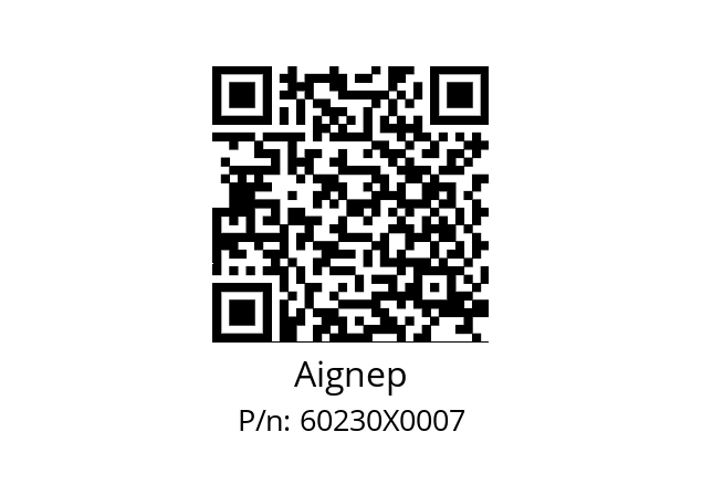   Aignep 60230X0007