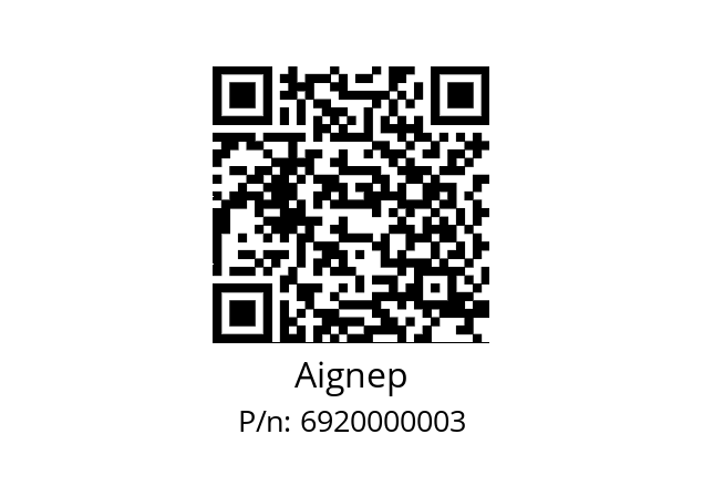   Aignep 6920000003