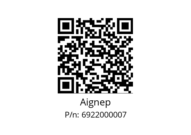   Aignep 6922000007