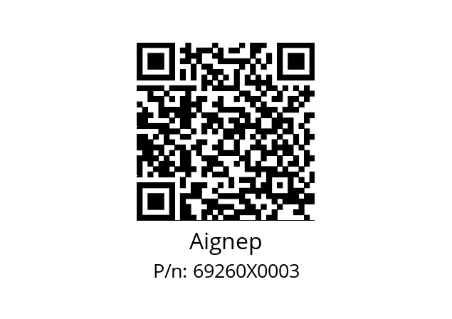   Aignep 69260X0003