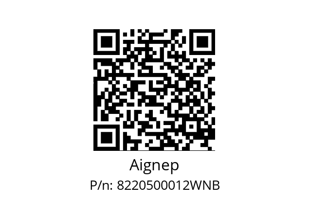   Aignep 8220500012WNB