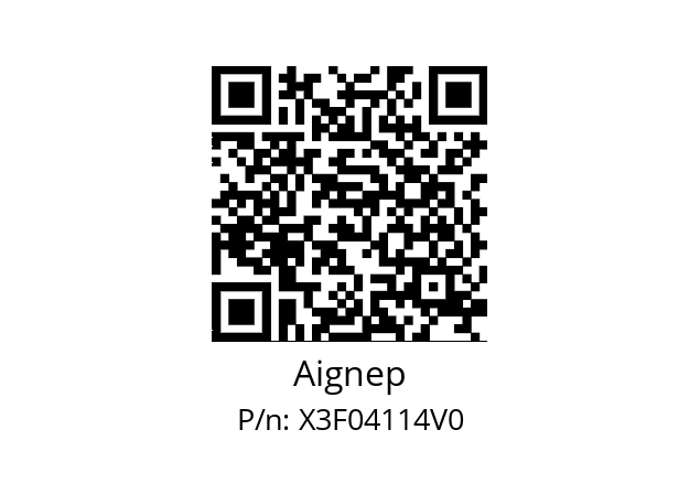   Aignep X3F04114V0