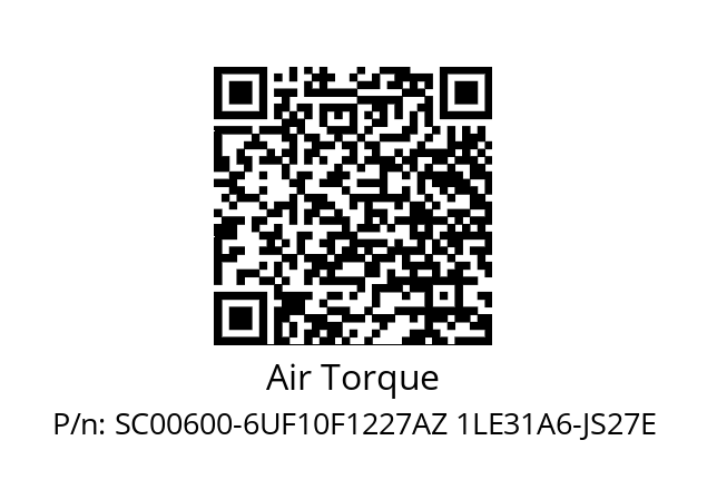   Air Torque SC00600-6UF10F1227AZ 1LE31A6-JS27E