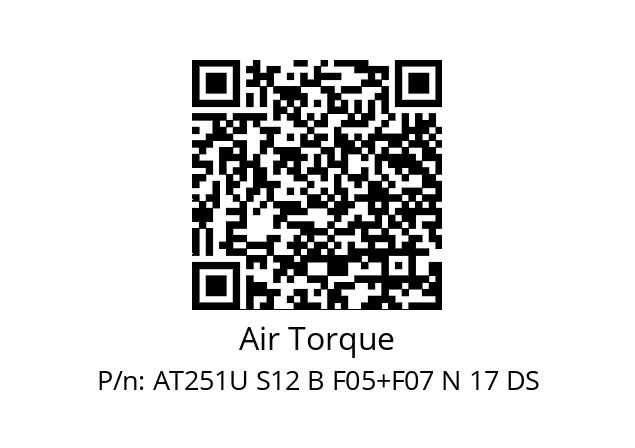   Air Torque AT251U S12 B F05+F07 N 17 DS