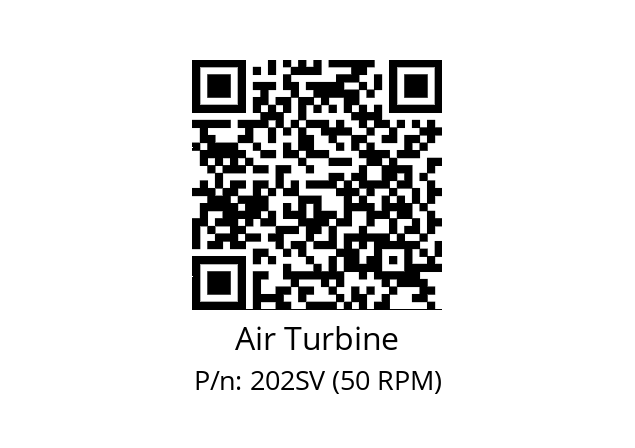   Air Turbine 202SV (50 RPM)