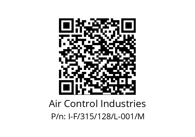   Air Control Industries I-F/315/128/L-001/M