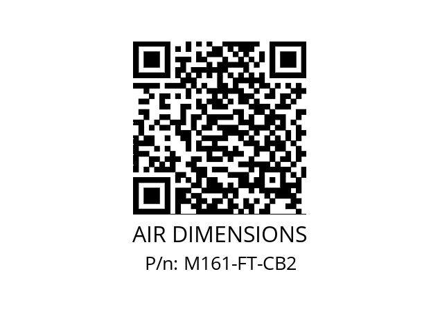   AIR DIMENSIONS M161-FT-CB2