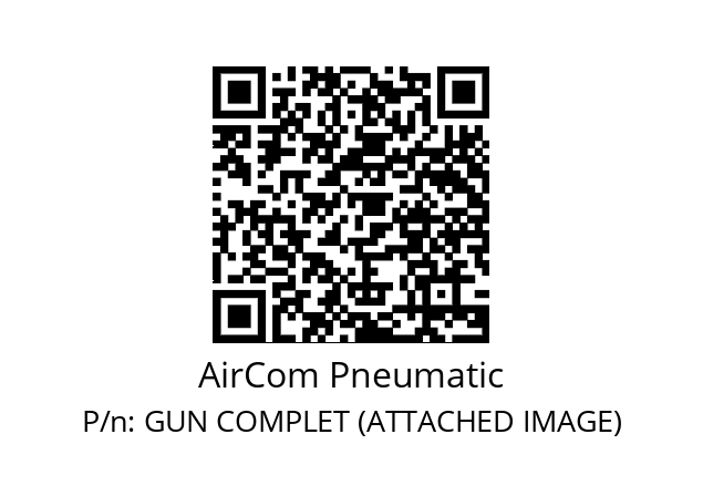   AirCom Pneumatic GUN COMPLET (ATTACHED IMAGE)