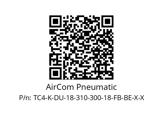   AirCom Pneumatic TC4-K-DU-18-310-300-18-FB-BE-X-X