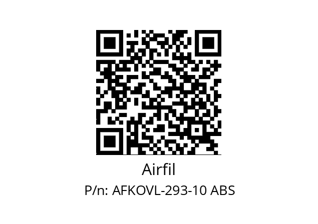   Airfil AFKOVL-293-10 ABS