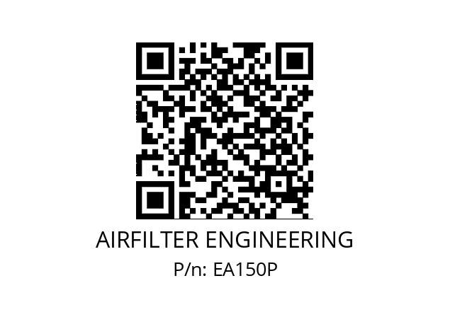   AIRFILTER ENGINEERING EA150P