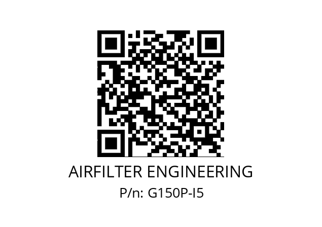   AIRFILTER ENGINEERING G150P-I5