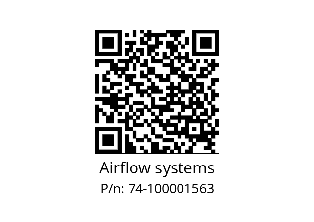   Airflow systems 74-100001563