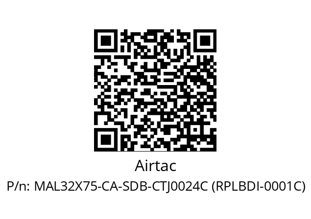   Airtac MAL32X75-CA-SDB-CTJ0024C (RPLBDI-0001C)