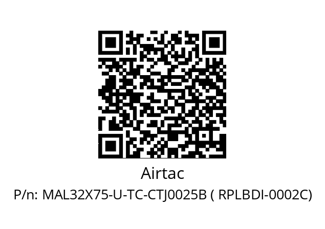   Airtac MAL32X75-U-TC-CTJ0025B ( RPLBDI-0002C)