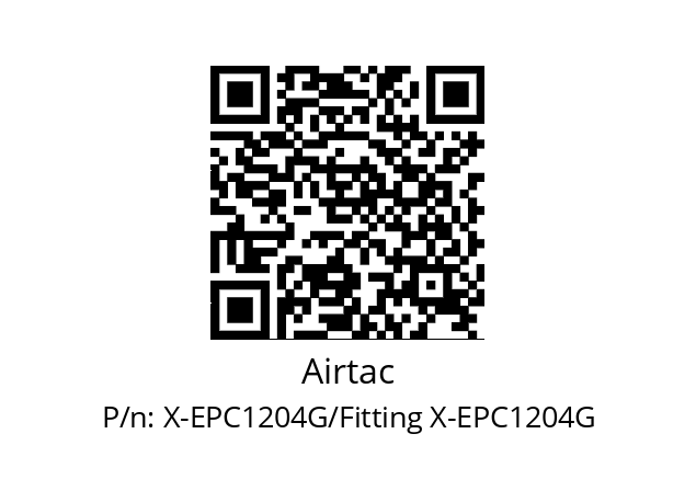   Airtac X-EPC1204G/Fitting X-EPC1204G