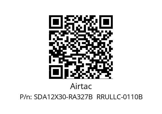   Airtac SDA12X30-RA327B  RRULLC-0110B