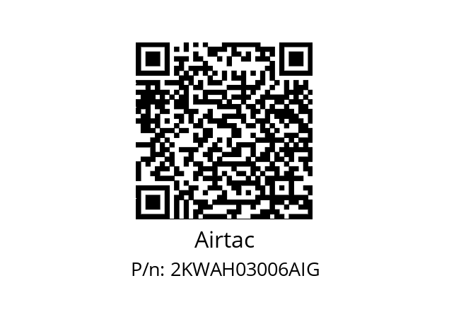  2KWAH030-06-A-I Airtac 2KWAH03006AIG