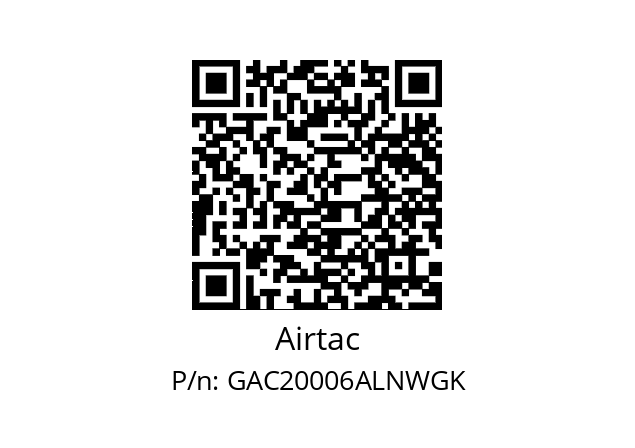  F.R.L GAC20006-A-L-N-K 5μ Airtac GAC20006ALNWGK