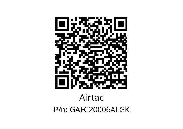  FR.L GAFC20006-A-L-K Airtac GAFC20006ALGK