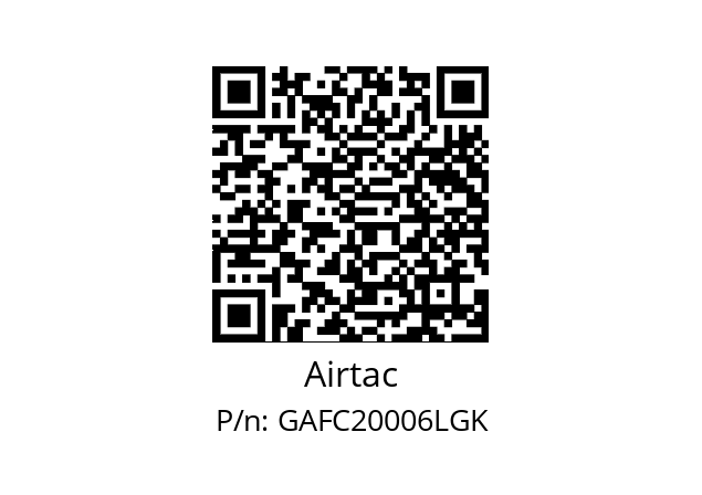  FR.L GAFC20006-L-K Airtac GAFC20006LGK