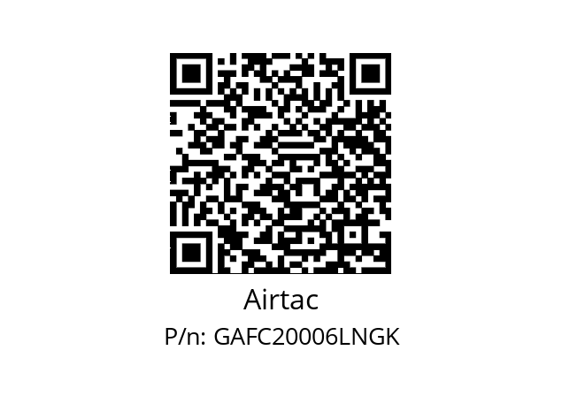  FR.L GAFC20006-L-N-K Airtac GAFC20006LNGK