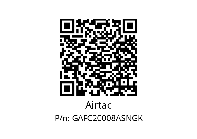  FR.L GAFC20008-A-S-N-K Airtac GAFC20008ASNGK