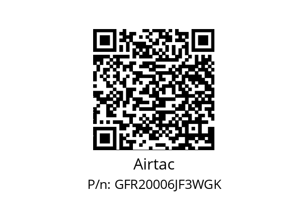  F&R GFR20006-J-F3-K 5μ Airtac GFR20006JF3WGK