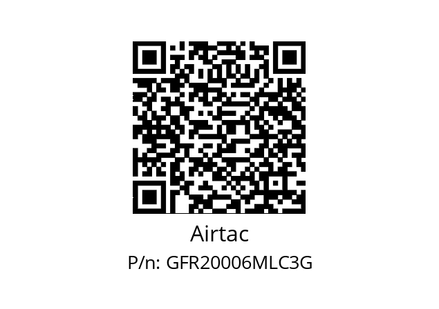  F&R GFR20006-M-L-C3 Airtac GFR20006MLC3G