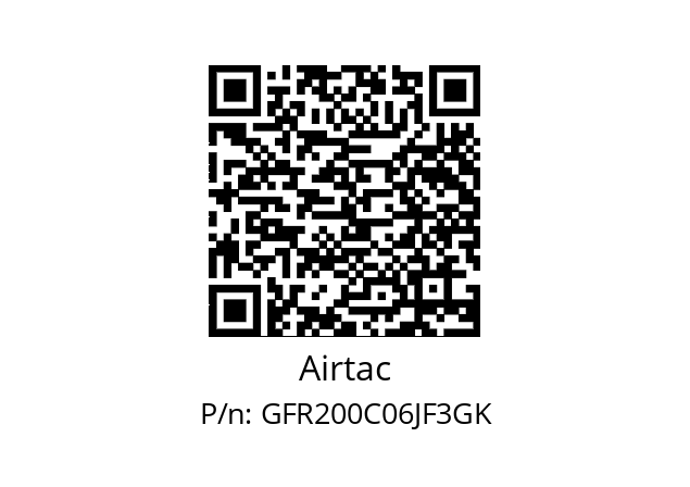  F&R GFR200C06-J-F3-K Airtac GFR200C06JF3GK